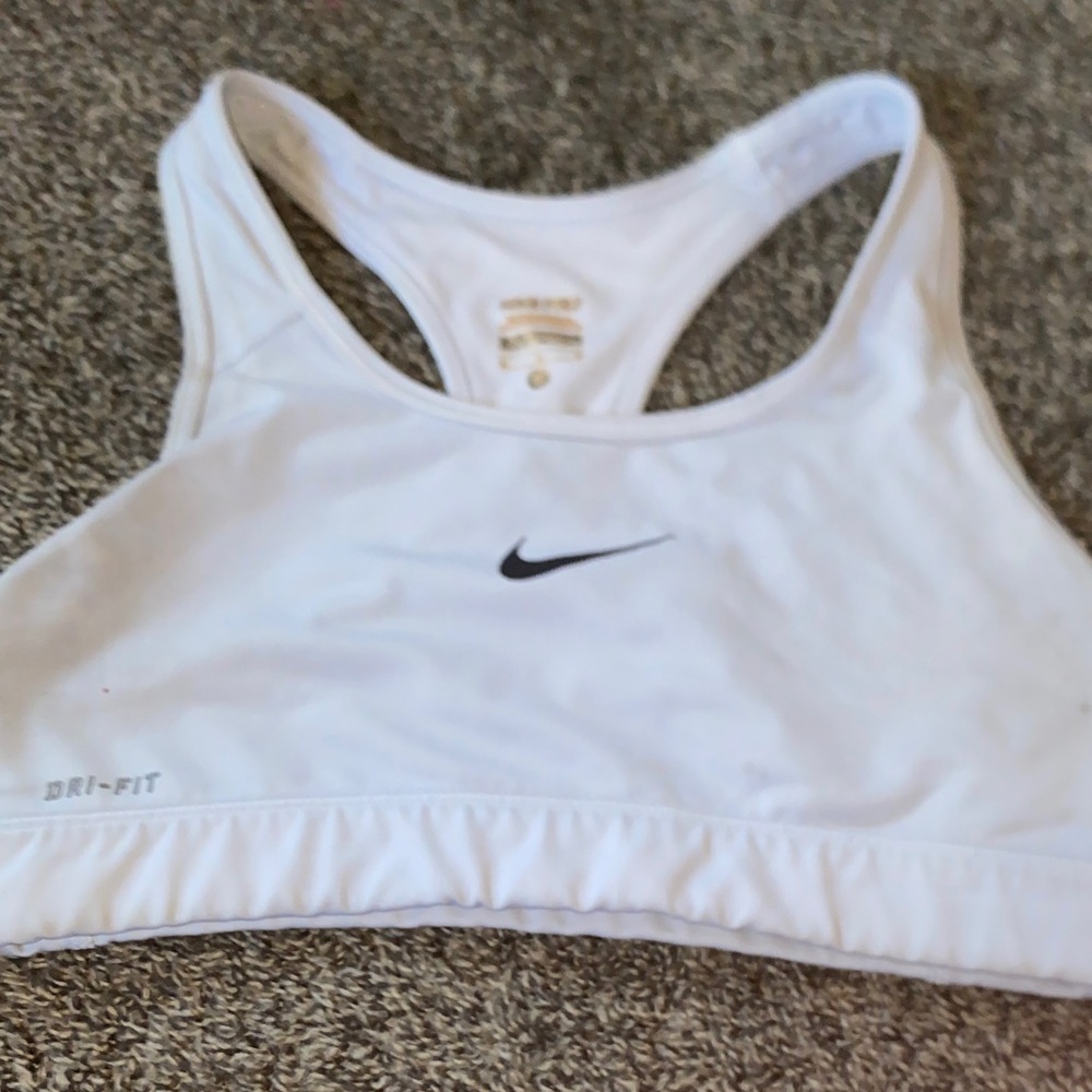 Nike Women's Dri-FIT White Sports Bra